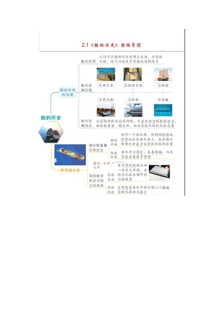 教科版2017秋科学五下第二单元思维导图