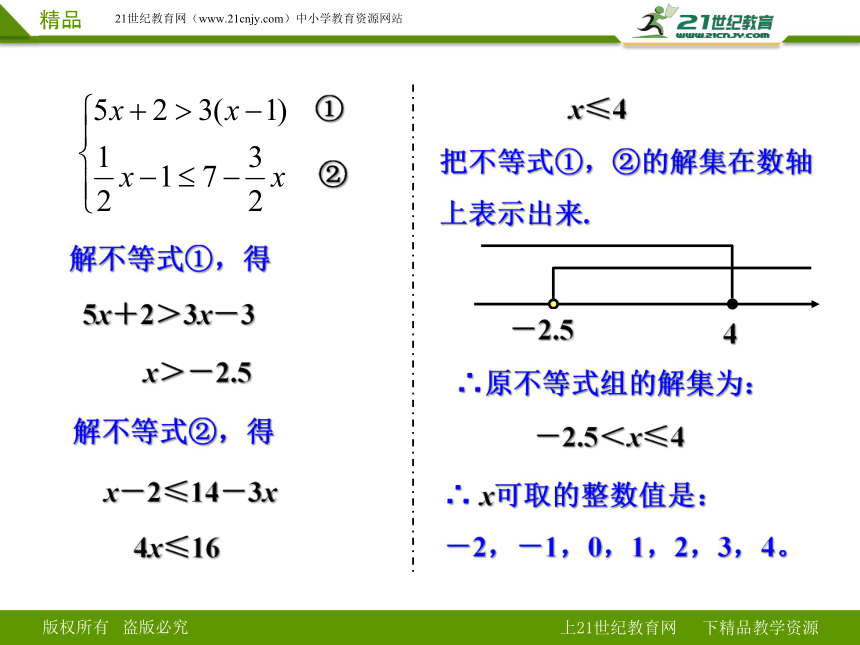 9.3.1 一元一次不等式组的解法（2）课件