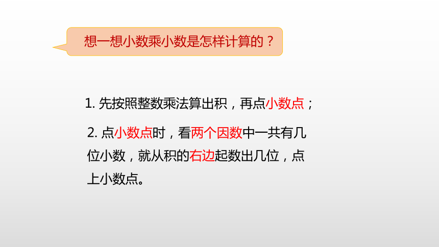 人教五（上）第一单元《小数乘小数》课时2课件(19张PPT)