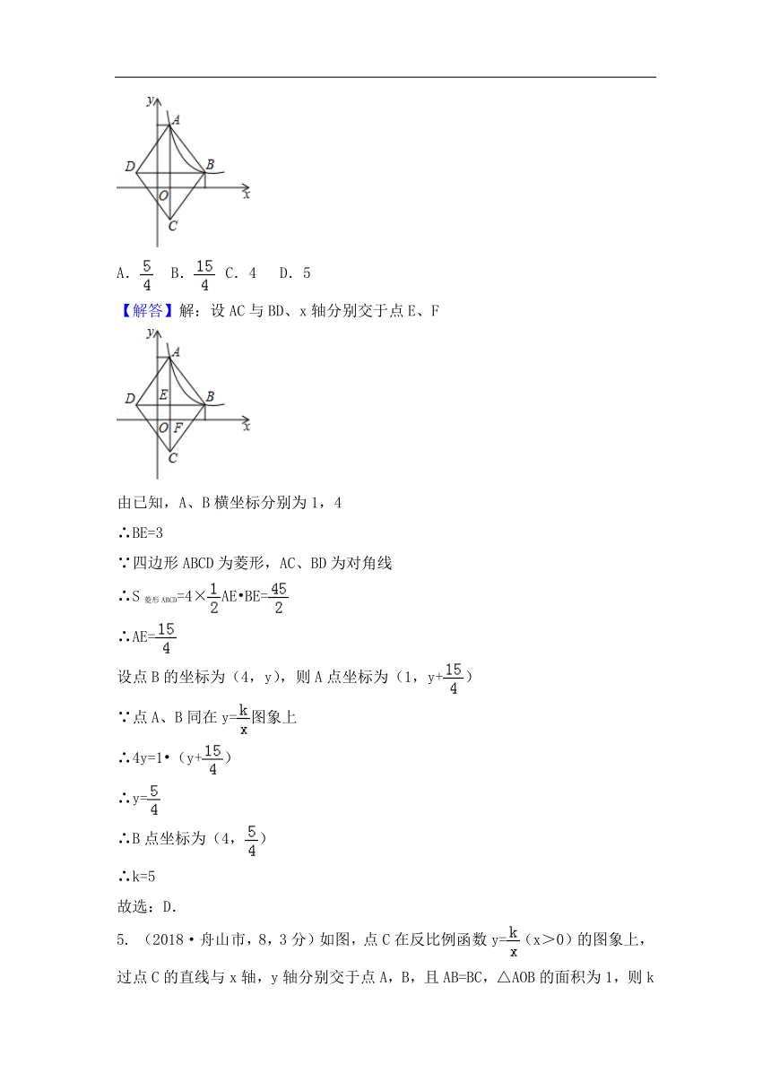 2018年中考数学亮点好题汇编专题三一次函数与反比例函数（pdf）