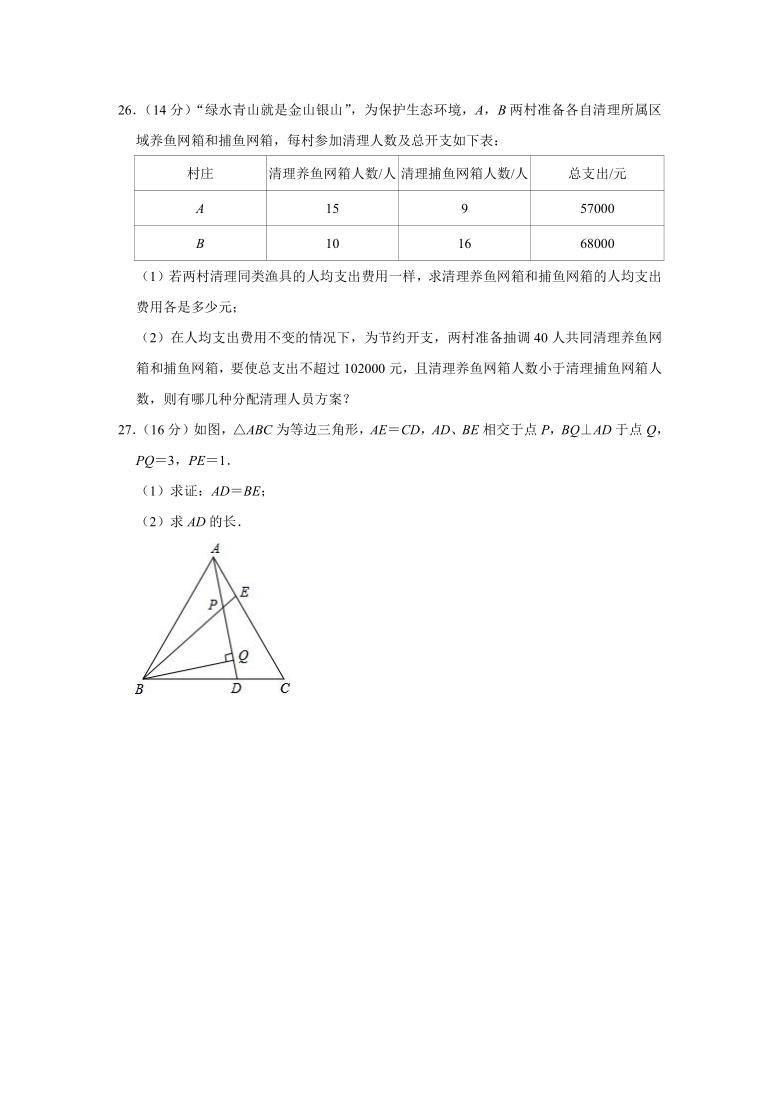 2019-2020学年贵州省毕节市赫章县八年级（下）期末数学试卷 （word版，含解析）