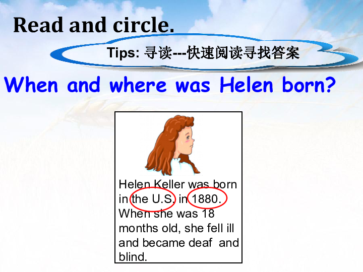 Unit 2 Lesson 12 Helen Keller 课件(共17张PPT)