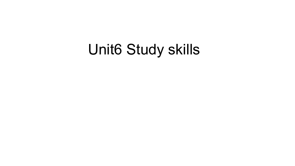 Unit 6 Outdoor fun Study skills 课件28张