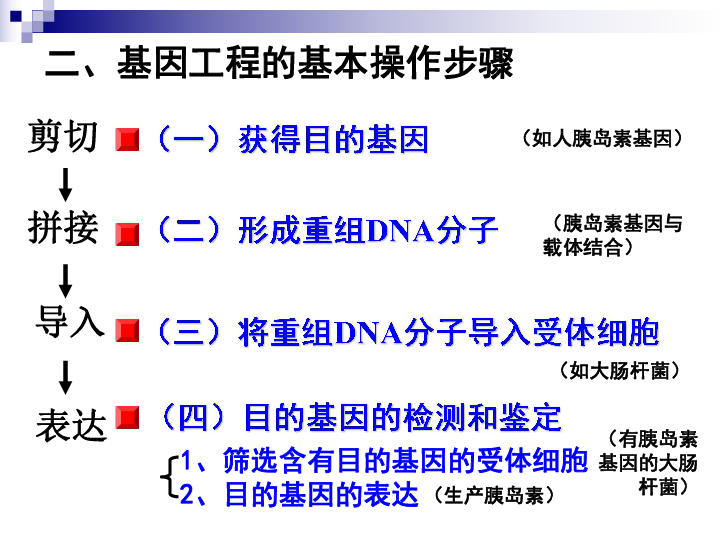 高中生物浙科版选修3第1章第2节基因工程的原理和技术  共23张PPT