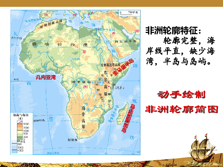 粤教版七年级地理下册第10章第1节非洲概述 （共18张PPT）