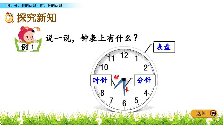 北京版二年级下册数学课件-8.1 时、分的认识 (共15张PPT)
