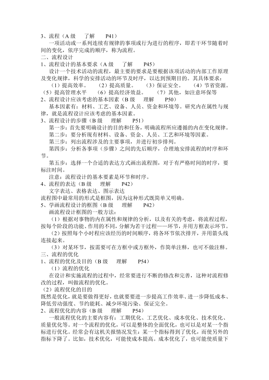 2014年地质版通用技术会考知识点二