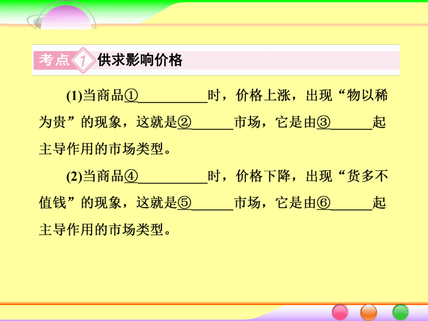 2014届高考政治[必修1]一轮总复习课件：1.2多变的价格