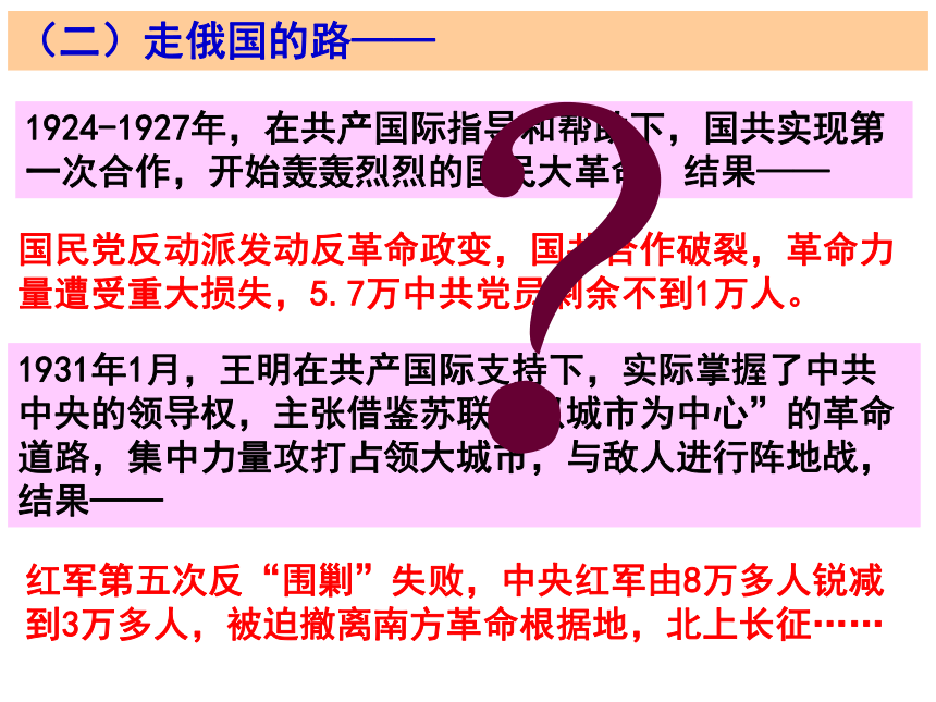 高中历史岳麓版必修三第五单元第23课 毛泽东与马克思主义的中国化 课件（共20张PPT）