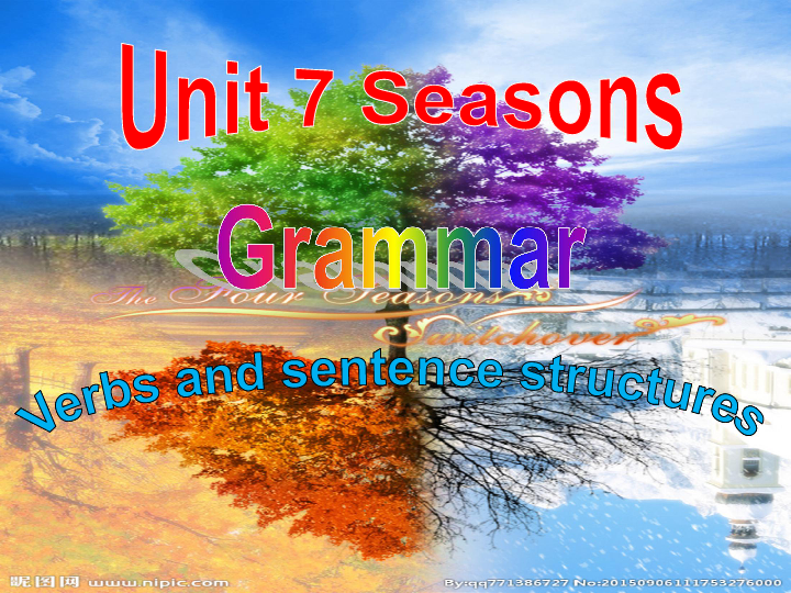 8A Unit 7 Seasons grammar课件（28张）