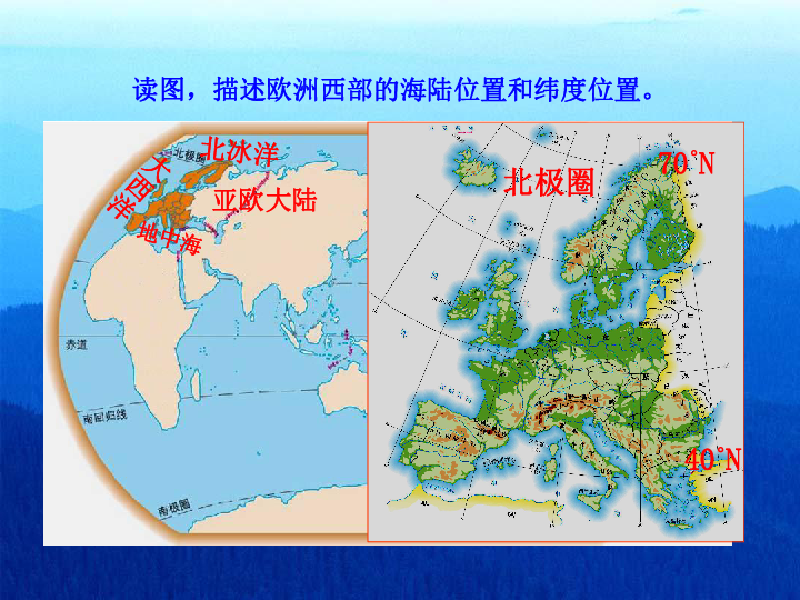 2019春人教部編版地理七下82歐洲西部b29張ppt