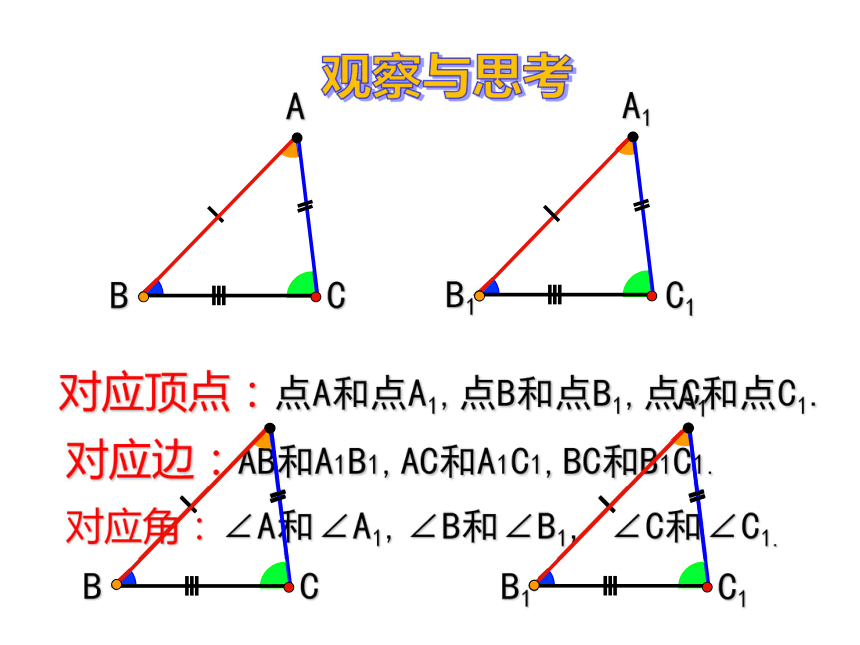 初中数学青岛版八年级上册第1章 全等三角形1.1全等三角形（23张PPT)