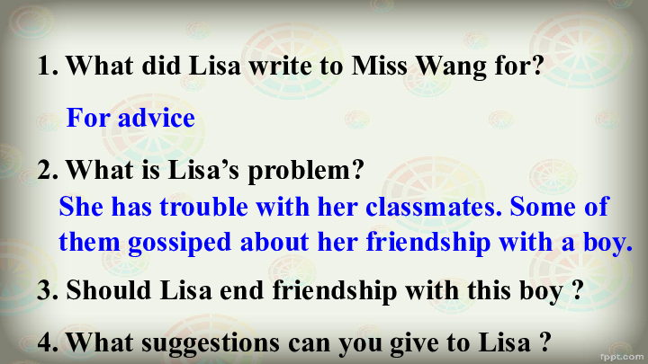 人教版必修一Unit 1 Friendship Using language & Listening课件(共14张PPT)