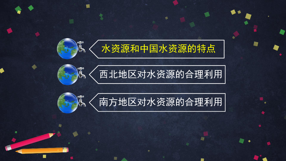 初三地理二轮复习-中国不同地区对水资源的合理利用-复习课件（39张ppt）