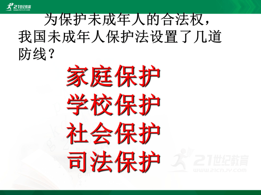 中考社会思品法律教育专题复习系列——法律对未成年人的特殊保护（考点11-12）