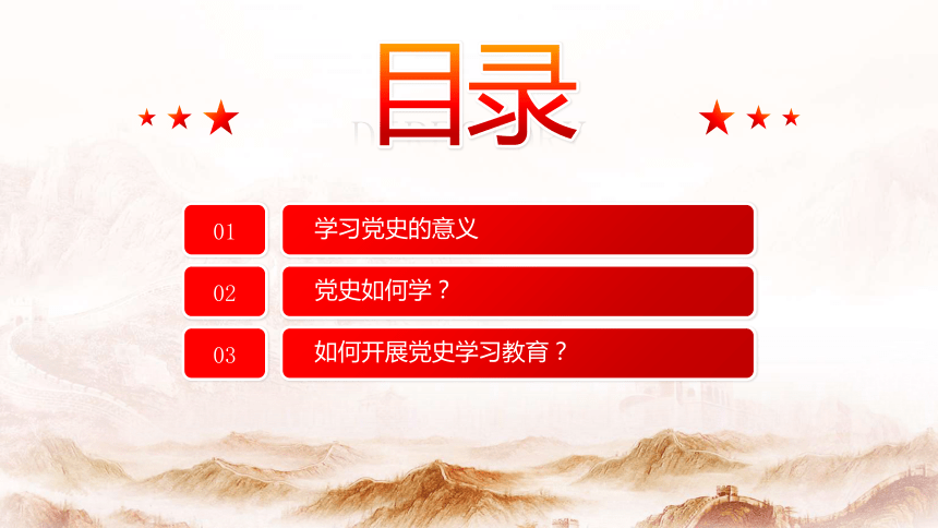 党史：庆祝中国共产党成立一百周年党史党课专题 课件（20张PPT）