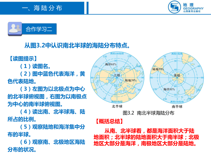 七年级地理上册第三章陆地和海洋3.1海陆分布 31张PPT