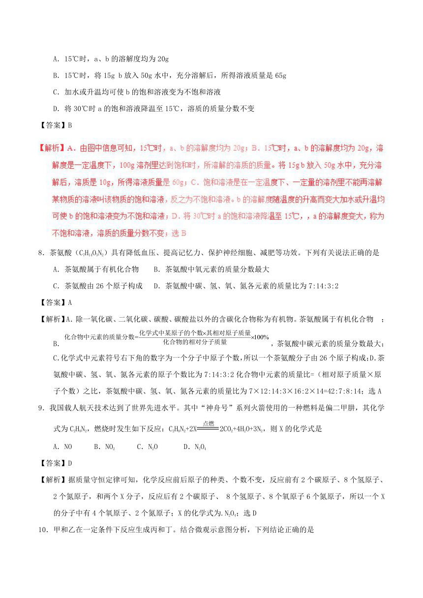 青海省西宁市2017年中考化学真题试题（解析版）