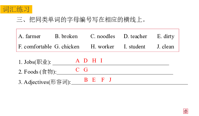 教科版（广州）六年级英语上册期中复习课件（共20张PPT）