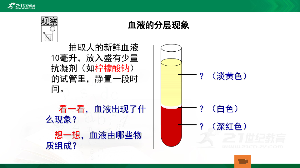 4.10.1血液与血型(共37张PPT)