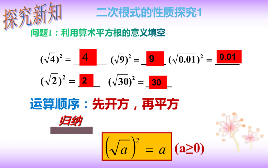 16.1二次根式的性质 课件-2020-2021学年人教版八年级数学下册（共19张）