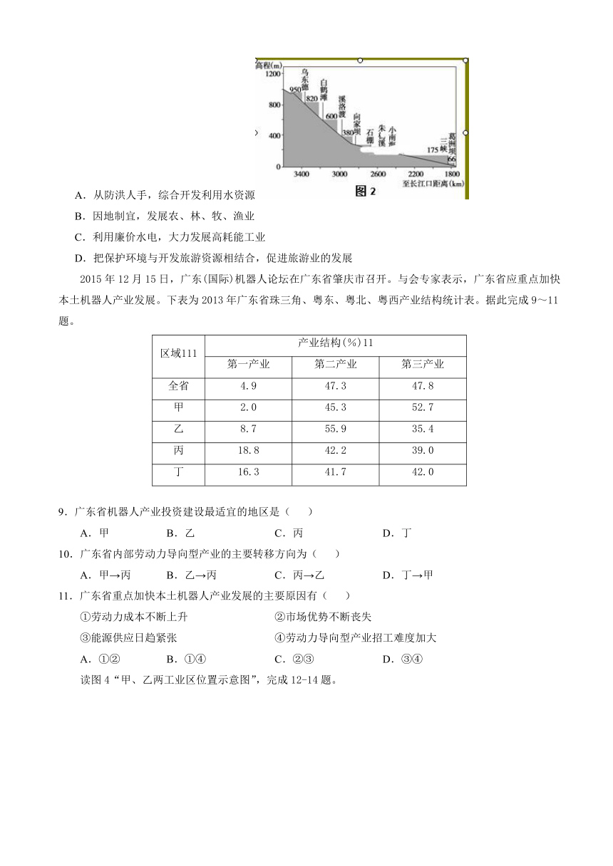 重庆市綦江区2017-2018学年高二上学期期末联考地理试卷