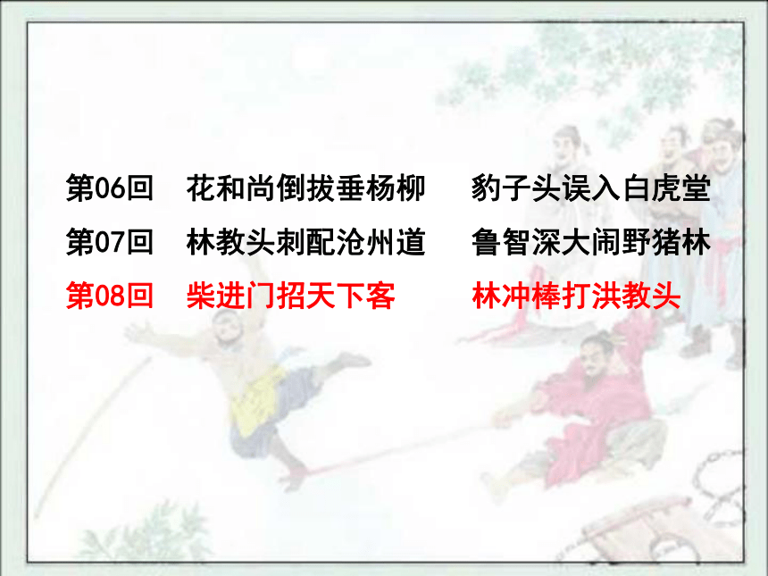 高中语文（北京版必修一）教学课件：第5课《林冲棒打洪教头》 （共47张PPT）