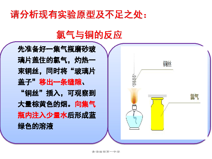 高中化学沪科版高一上学期 2．2．1 氯气性质的研究 课件（共24张PPT）