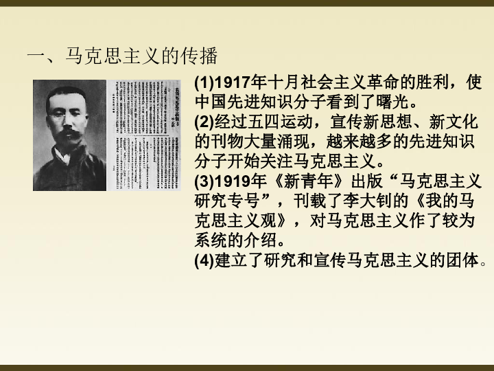 人教部编版八年级历史上册第14课中国共产党诞生   课件共26张PPT