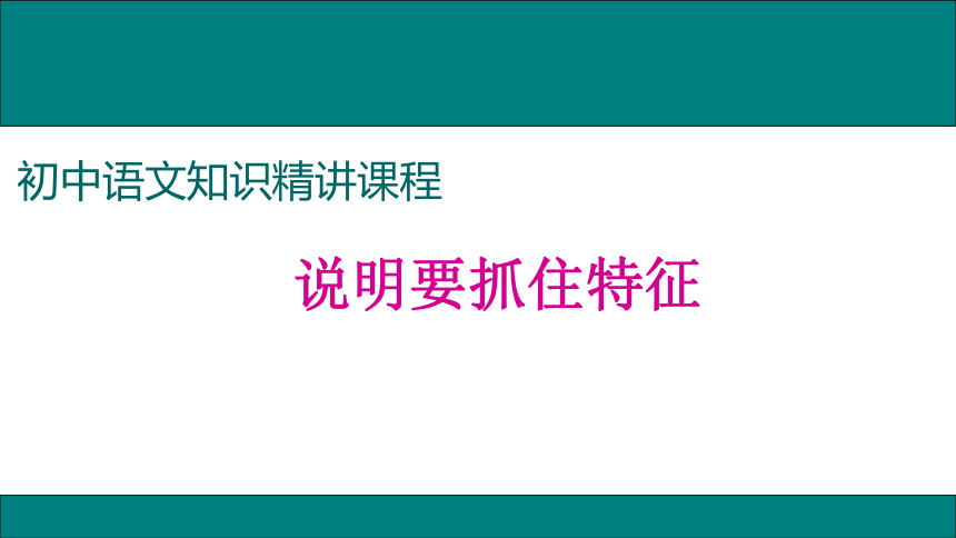 第五单元写作 说明事物要抓住特征 课件（22张ppt）