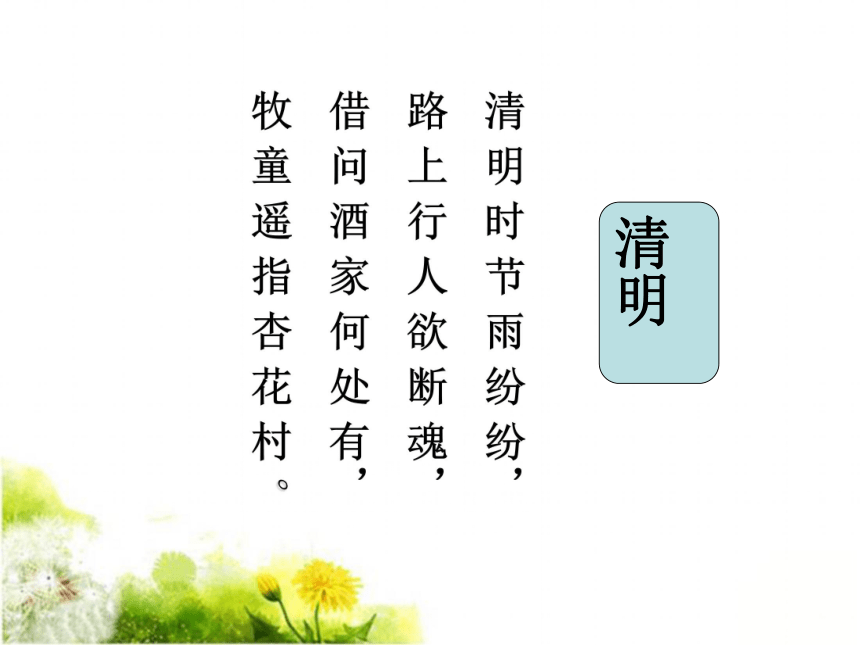 清明课件(共14张PPT)