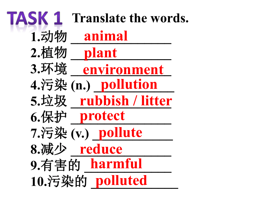 （外研版）九年级中考英语话题写作（自然、世界与环境）课件（PPT共13张）