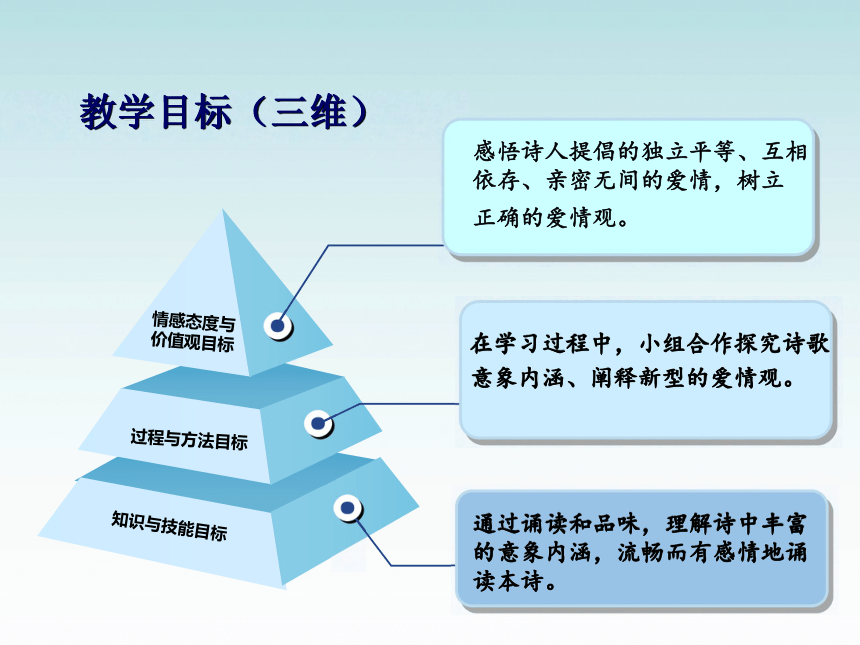 高中语文北师大版必修二1.3《致橡树》说课课件（39张）