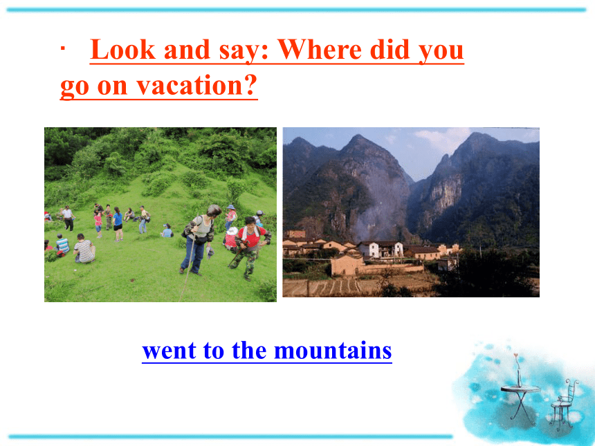 Unit 1 Where did you go on vacation? Section A (1a-1c) 课件