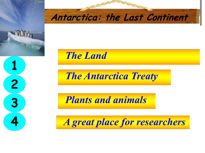 外研版 英语选修8  Module 1  Deep South ——Antarctica the Last Continent课件（22张ppt)
