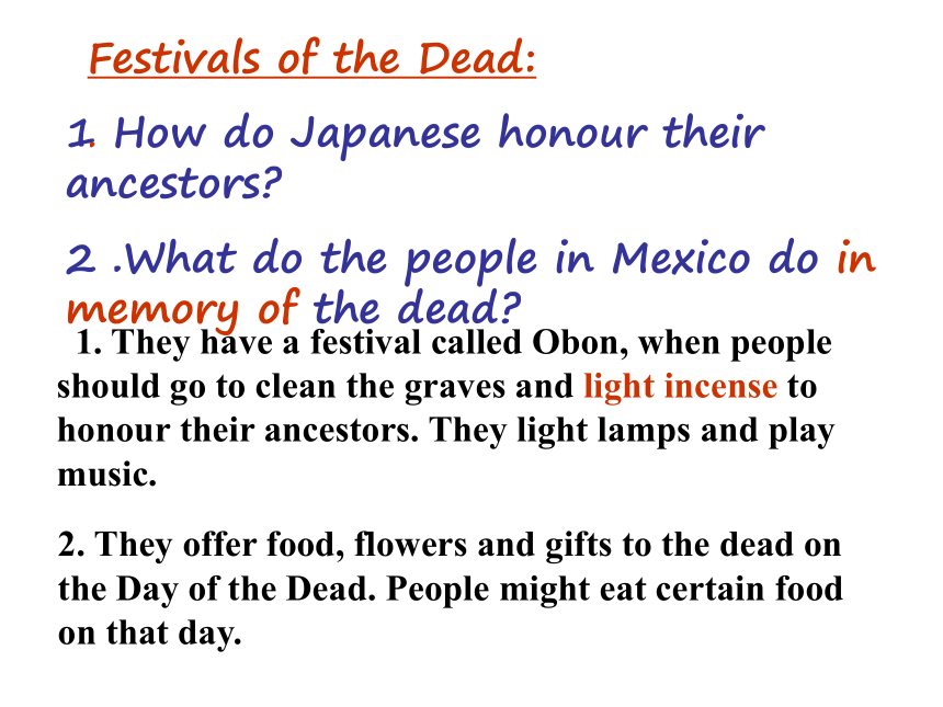 M3U1 Festivals around the world ---reading(浙江省温州市)