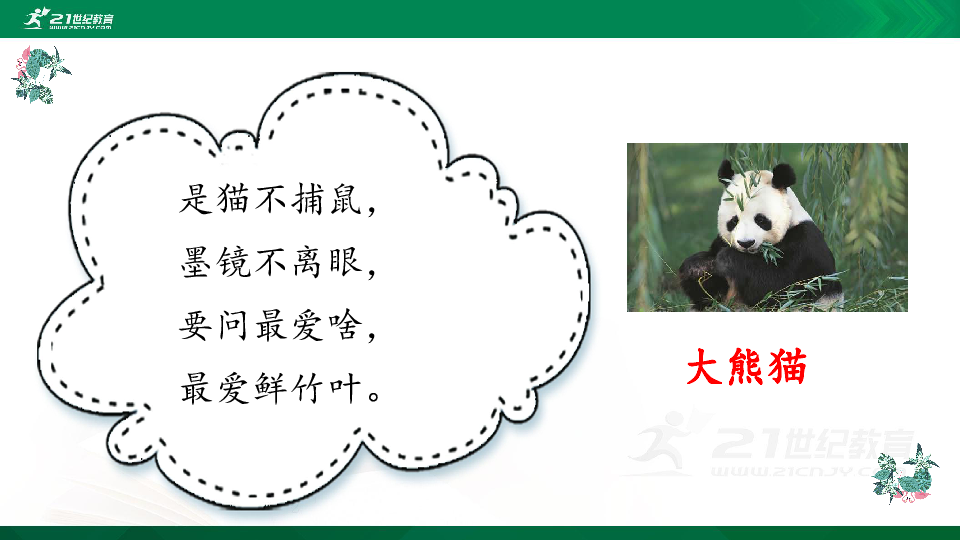 习作：国宝大熊猫 课件