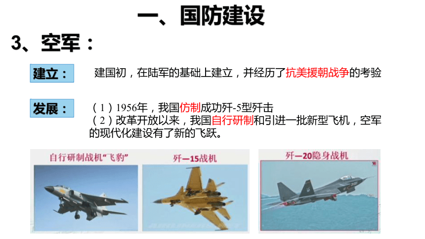 第五单元国防建设与外交成就单元复习课件22张ppt