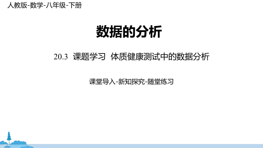 人教版八年级数学下册20.3课题学习  体质健康测试中的数据分析   课件（17张）