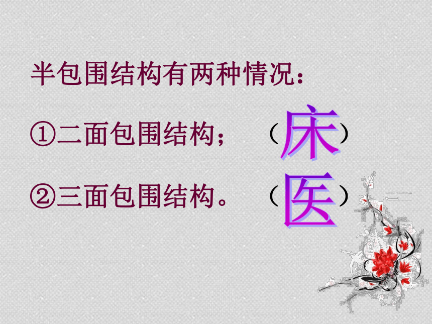 六年级上册书法课件-半包围结构　通用版(共13张PPT)