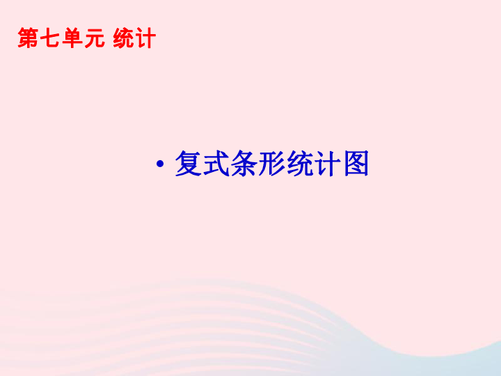 四年级数学上册第7单元条形统计图统计课件 新人教版（32张ppt）