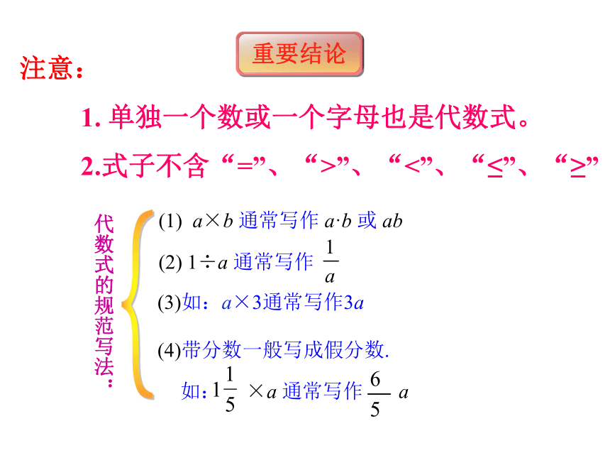 数学七年级上青岛版5.2代数式课件5