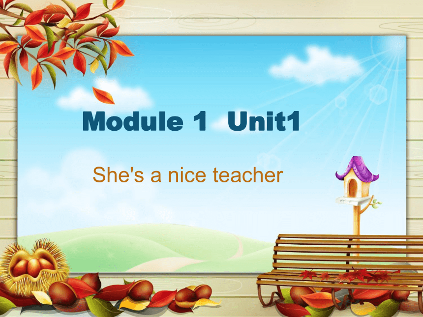Unit 1 She’s a nice teacher 课件