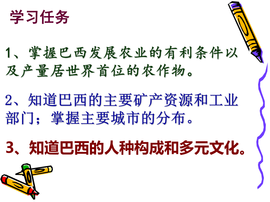 黑龙江省密山市实验中学人教版七年级下册地理课件：第九章 第二节 巴西 (共11张PPT)