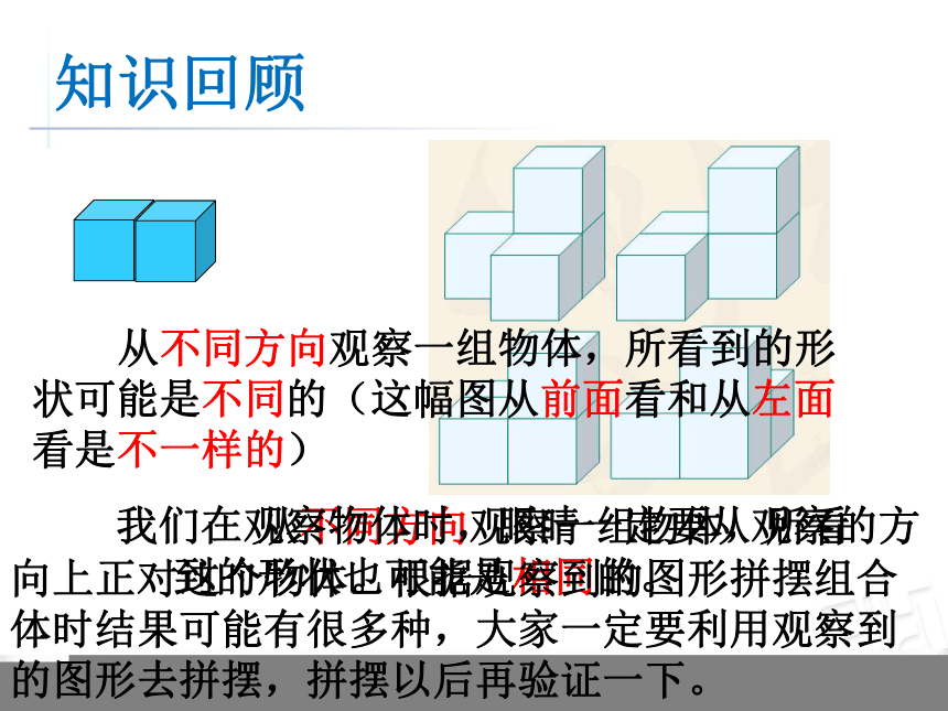 第6課時 觀察物體(課件) 數學四年級下冊 青島版(共16張ppt)