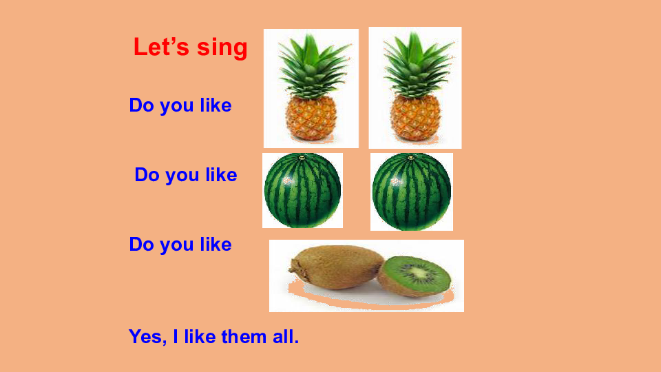 Unit 3  It’s a pineapple. Lesson 18 Revision 课件（23张PPT）