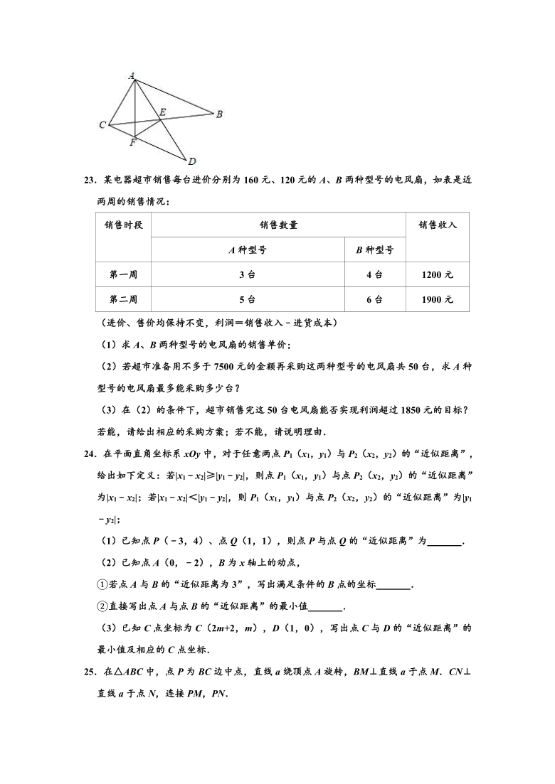 2020-2021学年湖南省长沙市雨花区中雅培粹学校八年级（上）开学数学试卷 （word解析版）