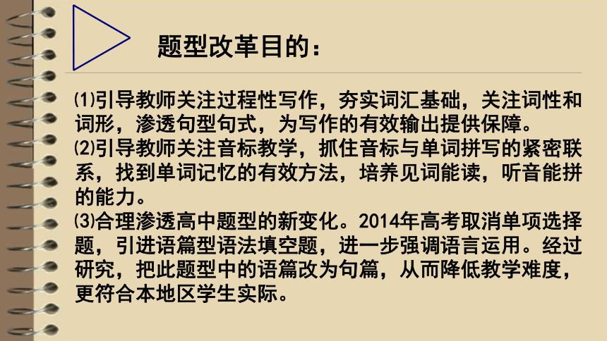 内蒙古2017年同频互动课教师培训《中考英语词语运用专题讲座》课件