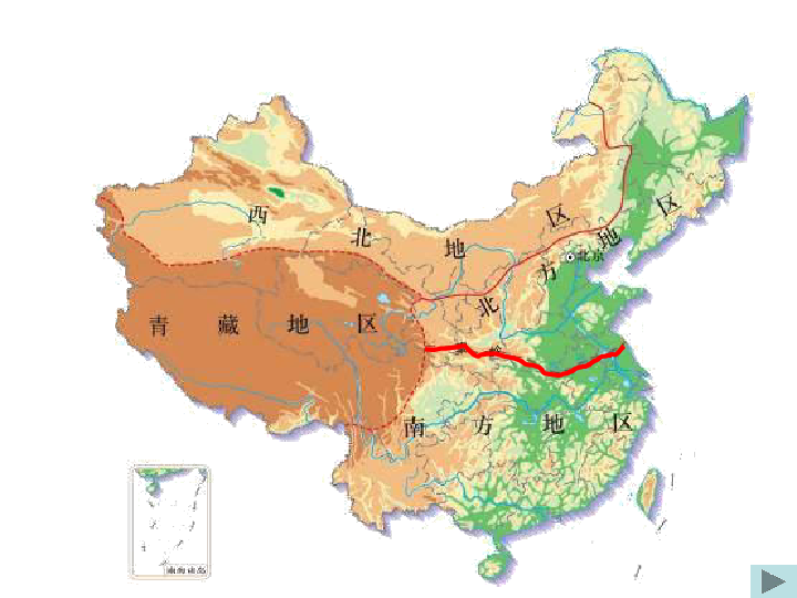 秦岭淮河一线高清地图图片