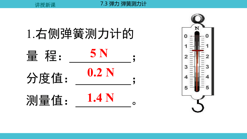 初中物理教科版八年级下册73弹力弹簧测力计课件共22张ppt